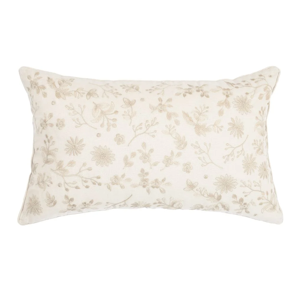 Almofada 30x50cm Buddemeyer Luxus Adeline Amendoa