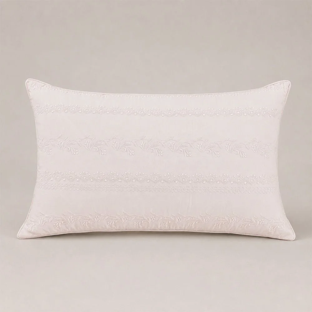 Almofada 30x50cm Buddemeyer Luxus Dreamy Rosa Shell.