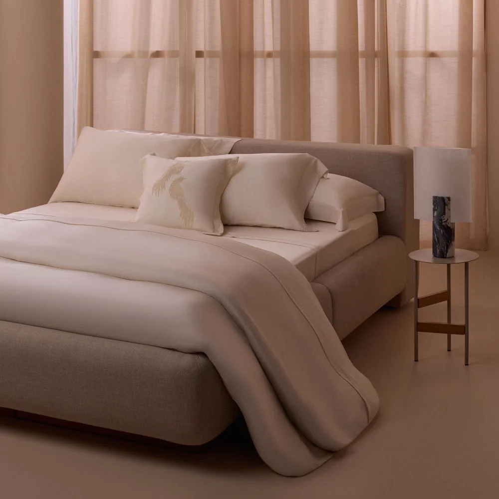 Capa p/ Duvet Queen Buddemeyer Luxus Cosi, 80% Viscose,20% Linho