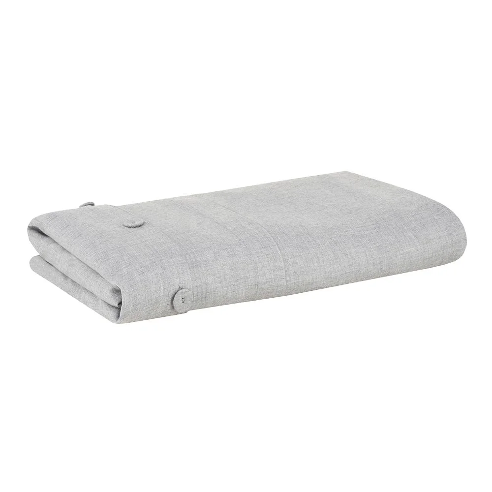 Capa p/ Duvet Queen Buddemeyer Luxus Lavi 60% Algodão 20% Viscose 20% Lã. Algodão Penteado Cinza