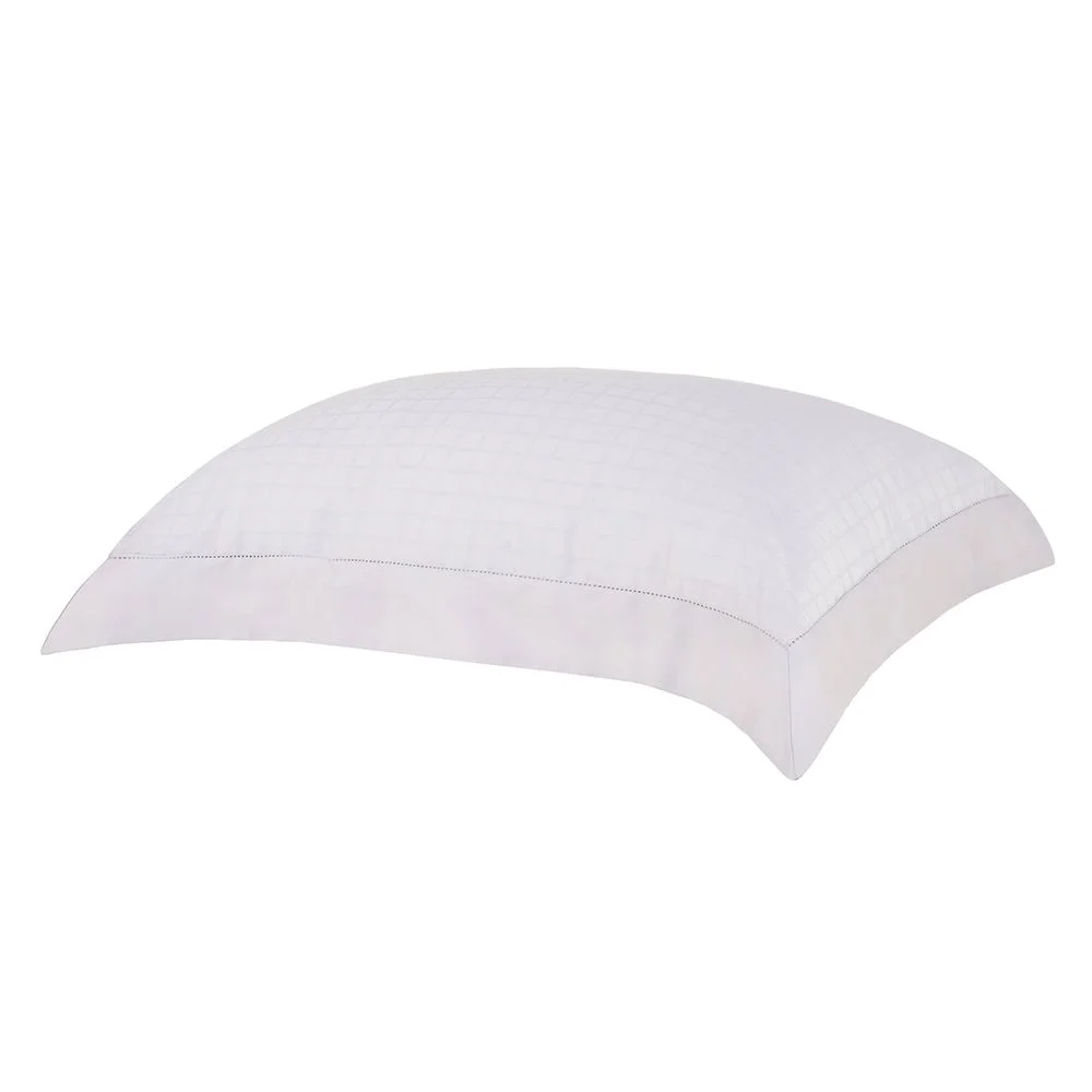 Fronha 50x70cm Cetim 300 Fios Buddemeyer Damask Square 100% Algodão Penteado