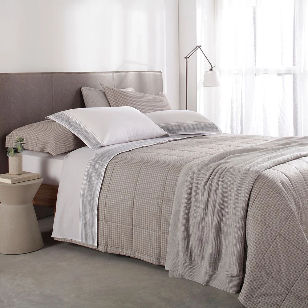 Jogo de Cama King Gran Percal 200 Fios Buddemeyer Bourbon 100% Algodão Penteado Estampado 4 peças