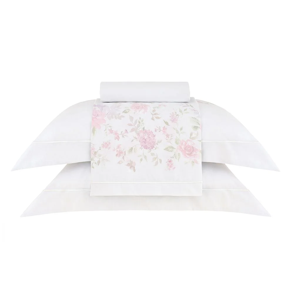 Jogo de Cama Queen Gran Percalle 200 Fios Buddemeyer Dolce 100% Algodão Estampado 4 peças