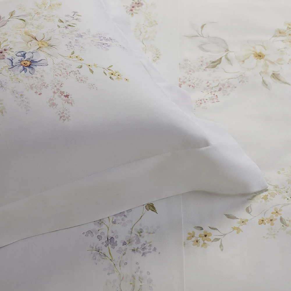 Jogo de Cama Super King 400 Fios Buddemeyer Luxus Catalina 100% Algodão Penteado Estampado 4 peças