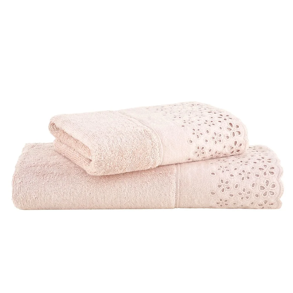 Jogo de Toalhas Buddemeyer Crystal Banho Rosa 2 peças