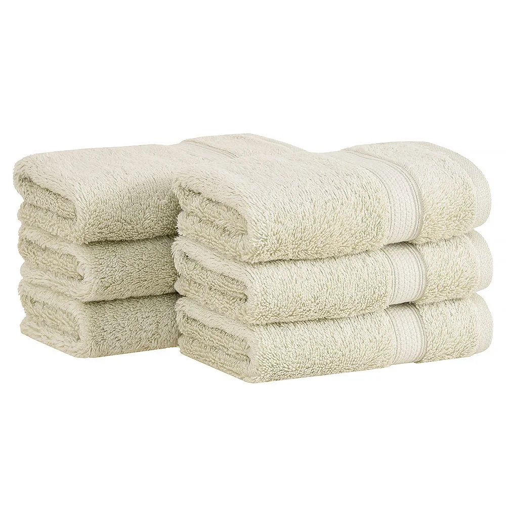Kit 6 peças Toalha Lavabo Buddemeyer Luxus América Algodão Egípcio