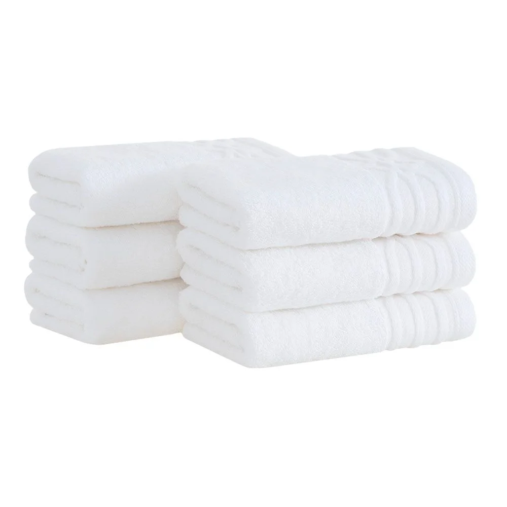 Kit 6 peças Toalha Lavabo Buddemeyer Rituali Organic Luxus Branco