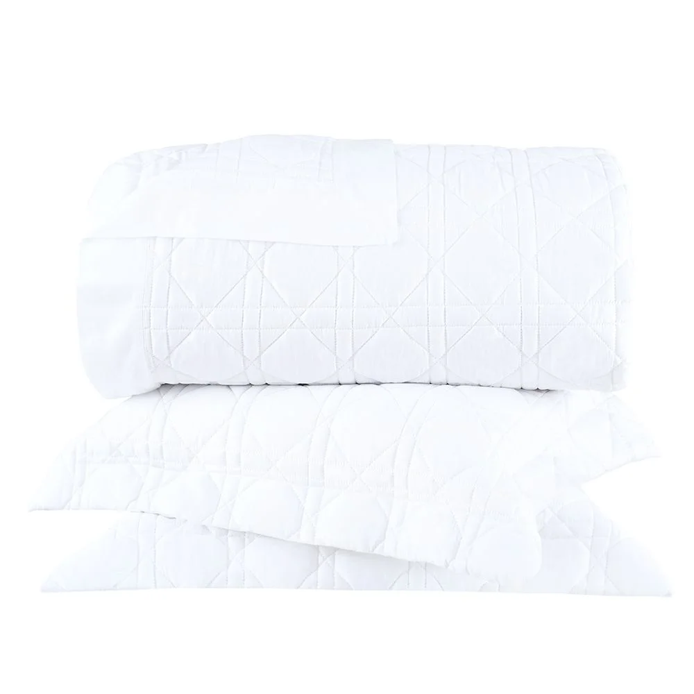 Kit Colcha Queen 270 Fios Buddemeyer Luxus Noah 100% Algodão Penteado 3 peças