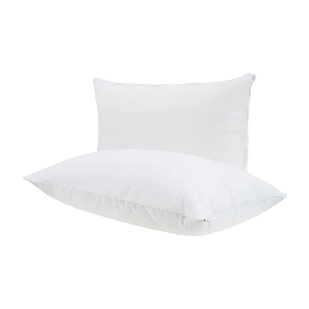 Kit Protetor de Travesseiro 50x70cm Buddemeyer Maison II Algodão Branco peças 2
