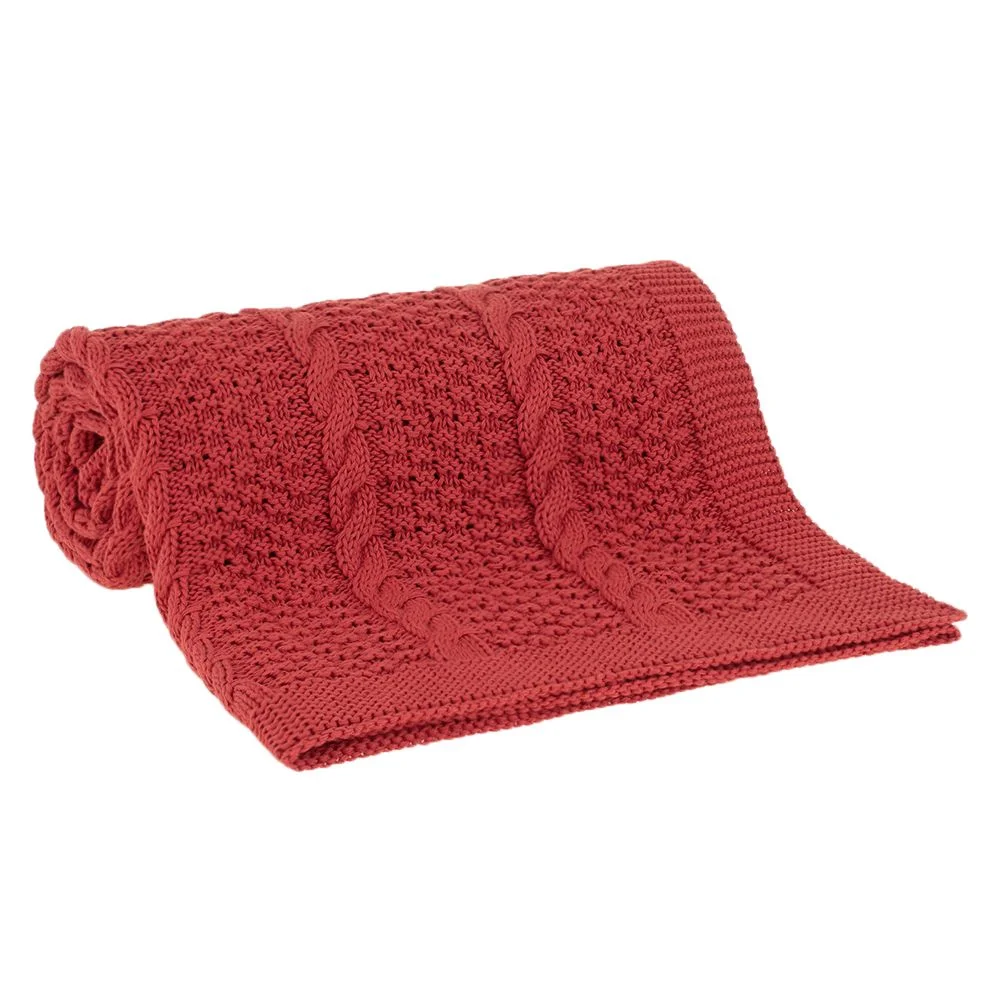 Manta Tricot Frankie 125/150 cor Terracota