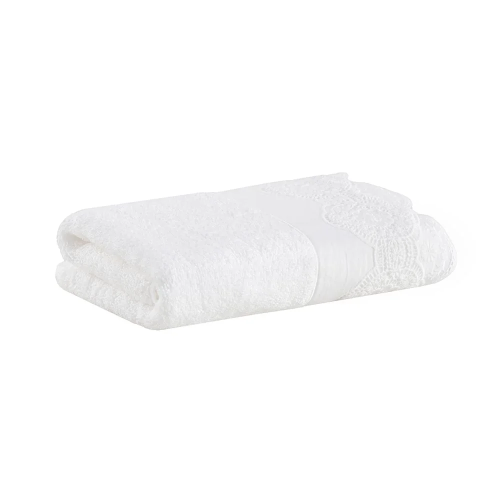 Toalha Rosto Buddemeyer Luxus Lilibeth com renda