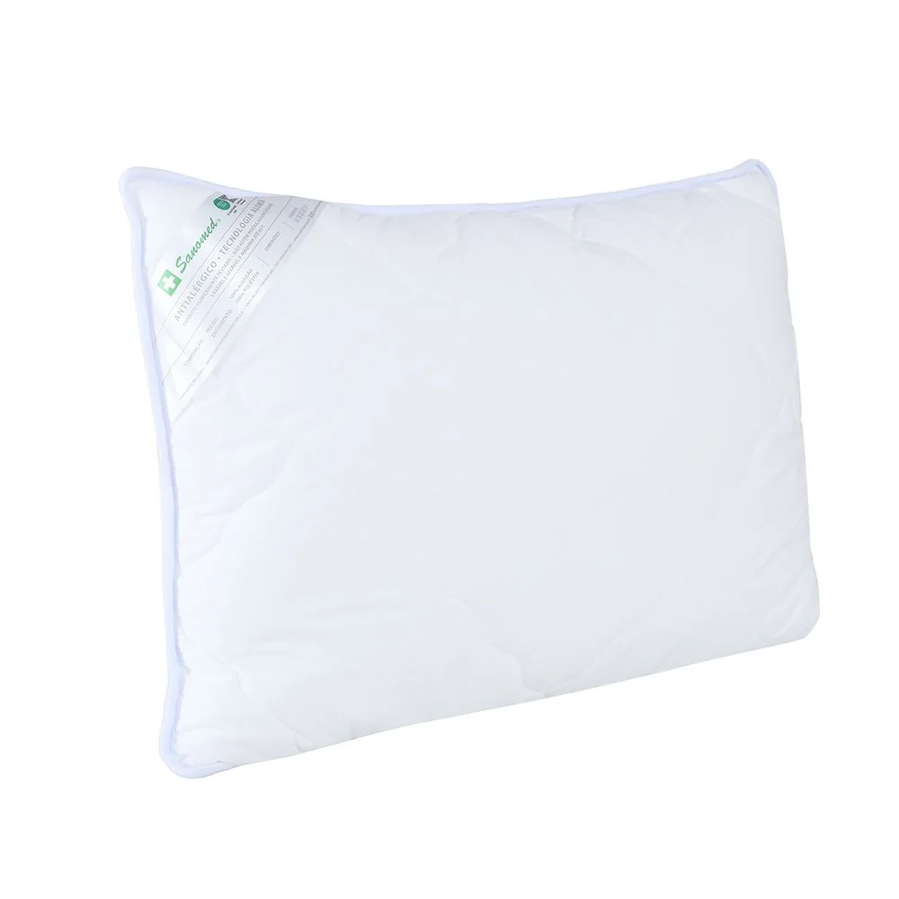 Travesseiro 50x90cm Buddemeyer Sanomed Algodão Branco